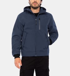 Blouson droit à capuche Schott
