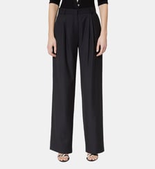Pantalon tailleur large en laine The Kooples