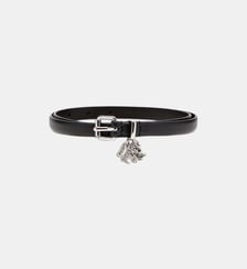 Ceinture 1.4 cm en cuir nappa avec breloques à logo Diesel