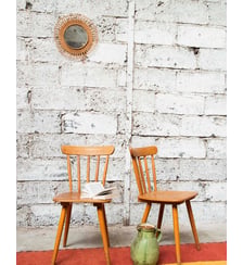 Paire de chaises en bois Alma N°736- Produit chiné Debongout