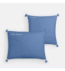 Housse coussin gaze de coton personnalisée Kumla La Redoute Interieurs
