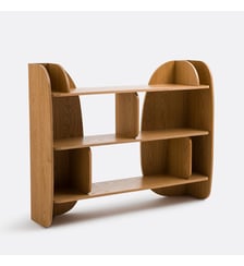 Bibliothèque basse 8 niches plaqué chêne La Redoute Interieurs
