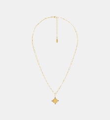 Collier avec pampille en laiton doré YAEL Hipanema