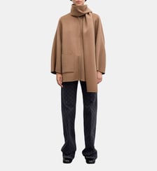 Manteau zippé en laine double face - AMIA Gerard Darel