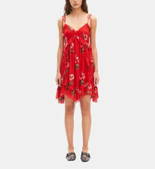 Robe courte imprimé fleuri The Kooples