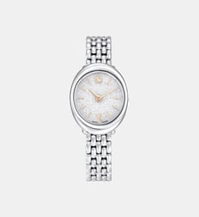 Montre Imber oval, Fabriqué en Suisse, Bracelet en métal, Acier inoxydable Swarovski