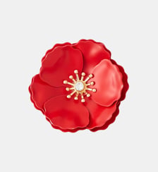 Broche fleur rouge Balaboosté