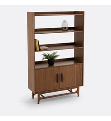 Etagère vintage plaqué noyer et plaqué La Redoute Interieurs