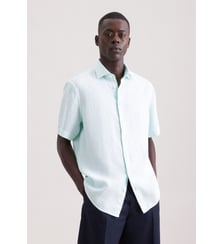Chemise en lin 1/2 Regular Col Kent Seidensticker