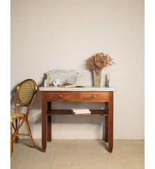 Meuble de toilette en bois Louise N°208- Produit chiné Debongout
