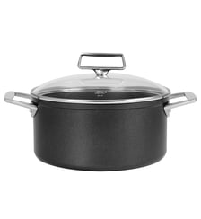 Faitout antiadhésif en aluminium Ø24 cm avec couvercle Cristel