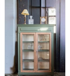 Petite vitrine en bois Victoria N°176- Produit chiné Debongout