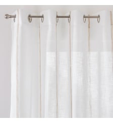 Voilage motifs rayures, à oeillets La Redoute Interieurs