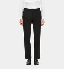 Pantalon de smoking avec détails en satin coupe droite The Kooples