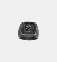 Bague Tête de mort en Acier 316L Phebus