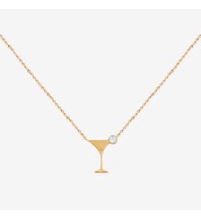Collier doré cristal cosmopolitan - party Caroline Najman