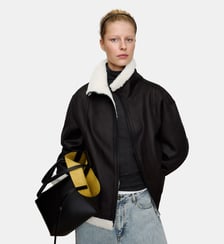 Veste double face en simili avec coupe droite Adolfo Dominguez