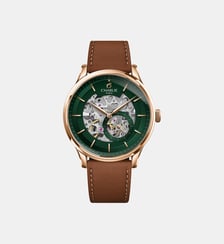Montre automatique Initial Vert ISQ - 40 - 020 Charlie Paris