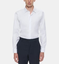 Chemise droite en popeline de coton Fursac