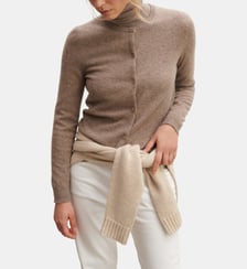 Cardigan droit en cachemire 2 fils Bompard