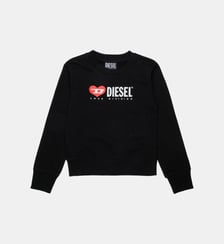 Sweat-shirt à col rond avec logo Diesel Kids