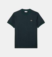 T-shirt jacquard monogramme Lacoste
