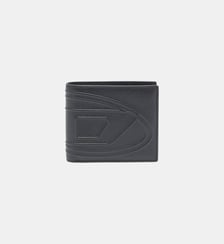 Portefeuille à deux volets en cuir grainé Diesel