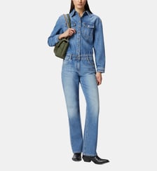 Combinaison en denim longue avec poches Pinko