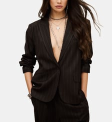 Veste droite à rayures Hocee Ba&sh