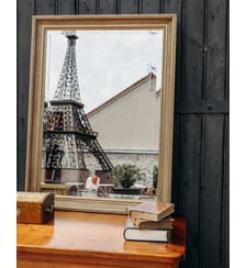 Miroir ancien au cadre doré Georges N°1250- Produit chiné Debongout