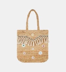 Sac cabas en paille tressée RIGA Wild
