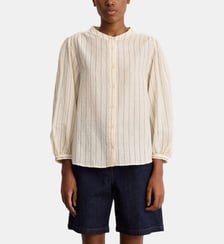 Chemise en coton fin à rayures et lurex - CHARIS Pablo