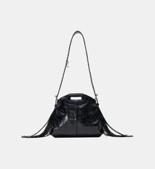 Sac Miss M mini en cuir craquelé Maje