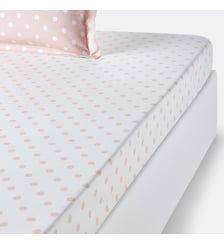 Drap housse pur coton imprimé pois La Redoute Interieurs