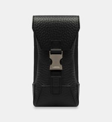 Mini sac vertical rabat Milo en  cuir signature Lancel