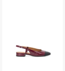 Ballerines sling back Georgia en cuir Mellow Yellow