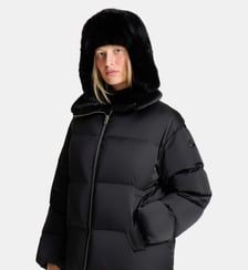 Manteau iwaga col chemise coupe ample Fusalp