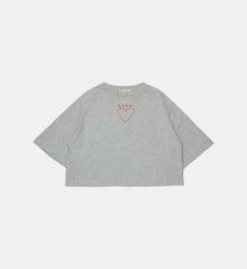 T-shirt avec broderie cœur sur le devant Marni