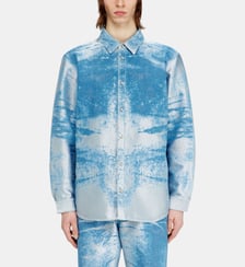 Chemise en denim satin coloré Diesel