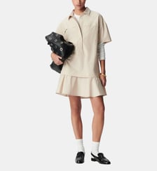 Robe courte trompe-l'oeil jupe Ikks