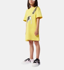 Robe droite courte en coton Marc Jacobs Kids