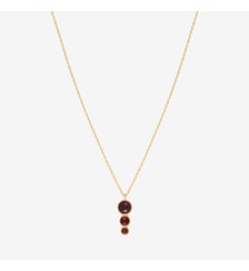 Collier doré rhodochrosite - andrea Caroline Najman