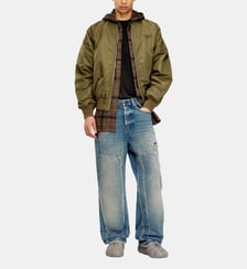 Blouson aviateur rembourré avec broderie Oval D Diesel