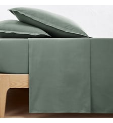 Drap plat uni en percale de coton bio Scenario La Redoute Interieurs