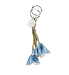 Porte-clés bouquet Tutti Fleuri signature en métal et cuir Lancel