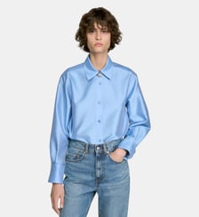 Chemise satinée détail bijou Sandro