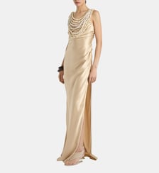Robe Coquillages en soie Balmain