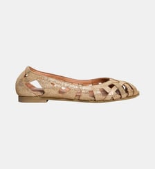 Ballerines en cuir ajourées Mini Deray Jonak