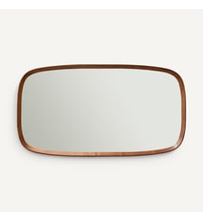 Miroir rectangulaire noyer massif, H110cm AM.PM