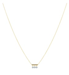 Collier PAMPILLES - 3 diamants, poids total 0,30ct approx. - Or jaune 750‰ La Brune & La Blonde